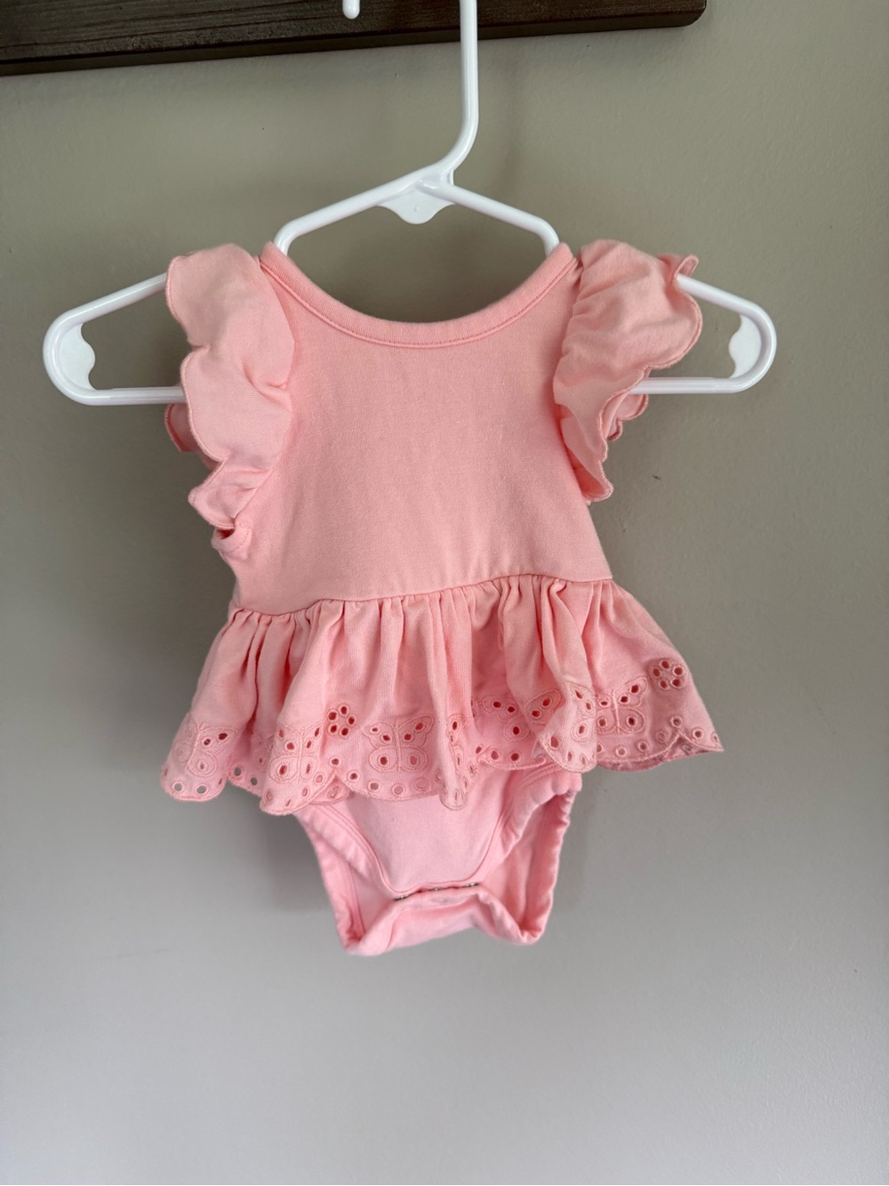 Little Sleepies Newborn Eyelet Ruffle Onesie